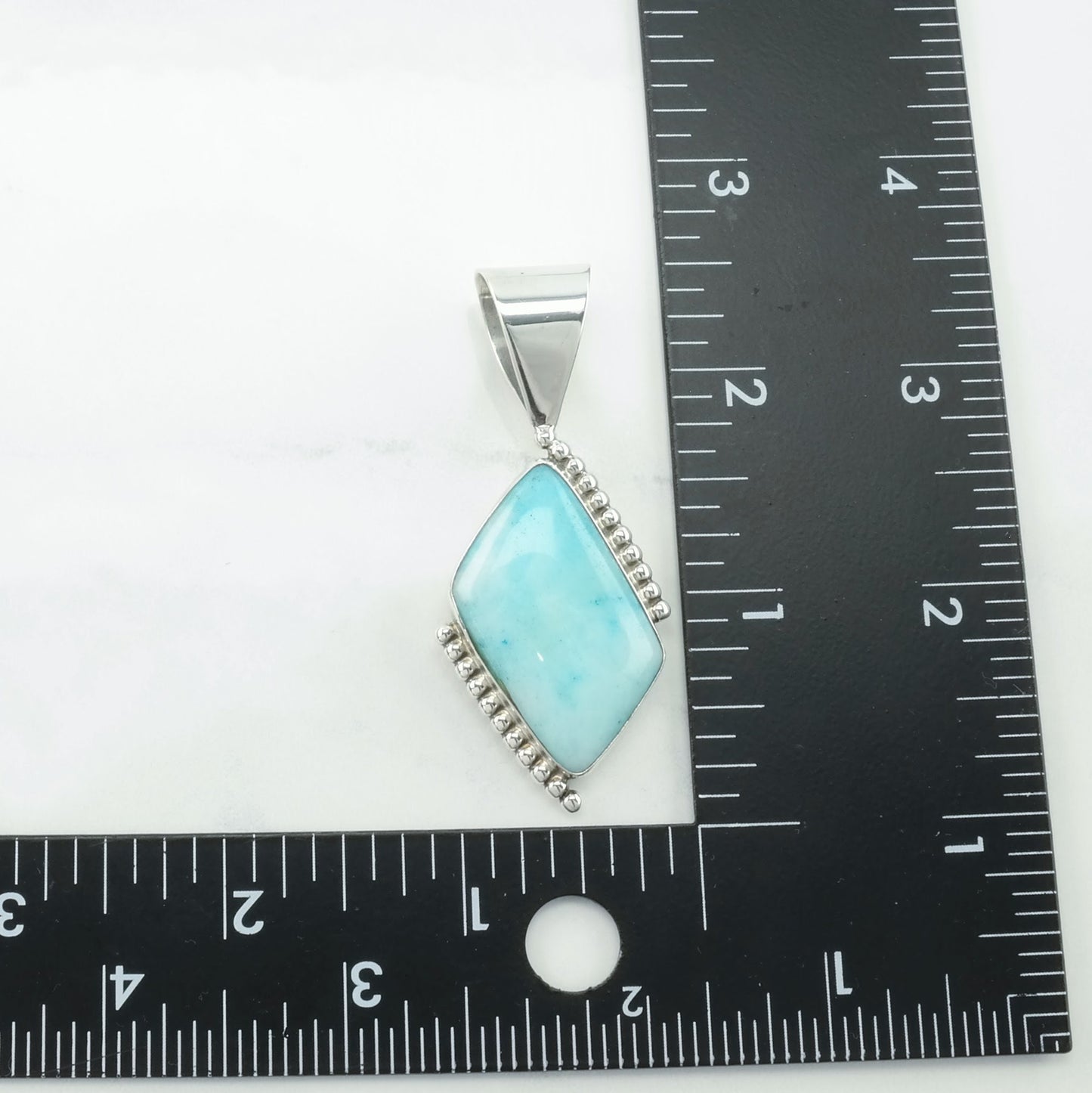 Vintage DTR Larimar Sterling Silver Pendant