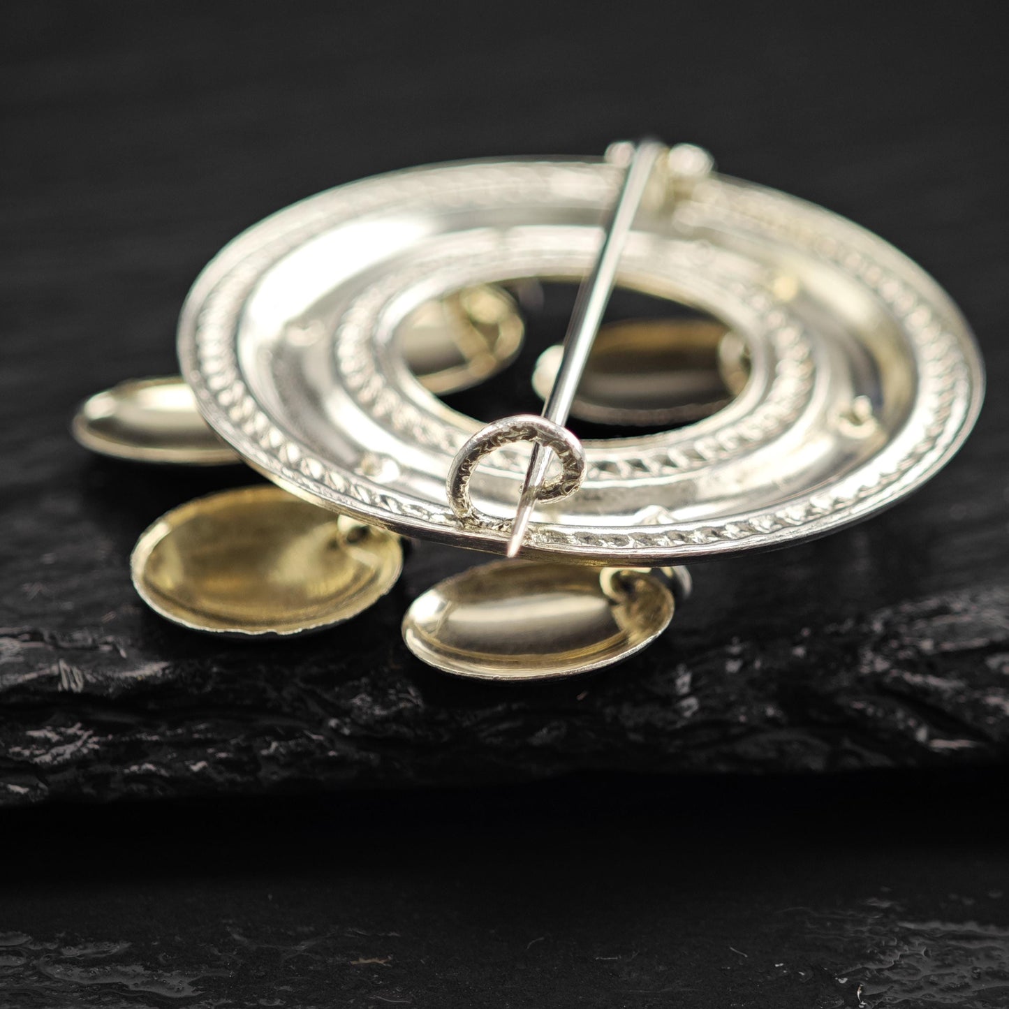 Vintage Scandinavian Abstract Sterling Silver Brooch