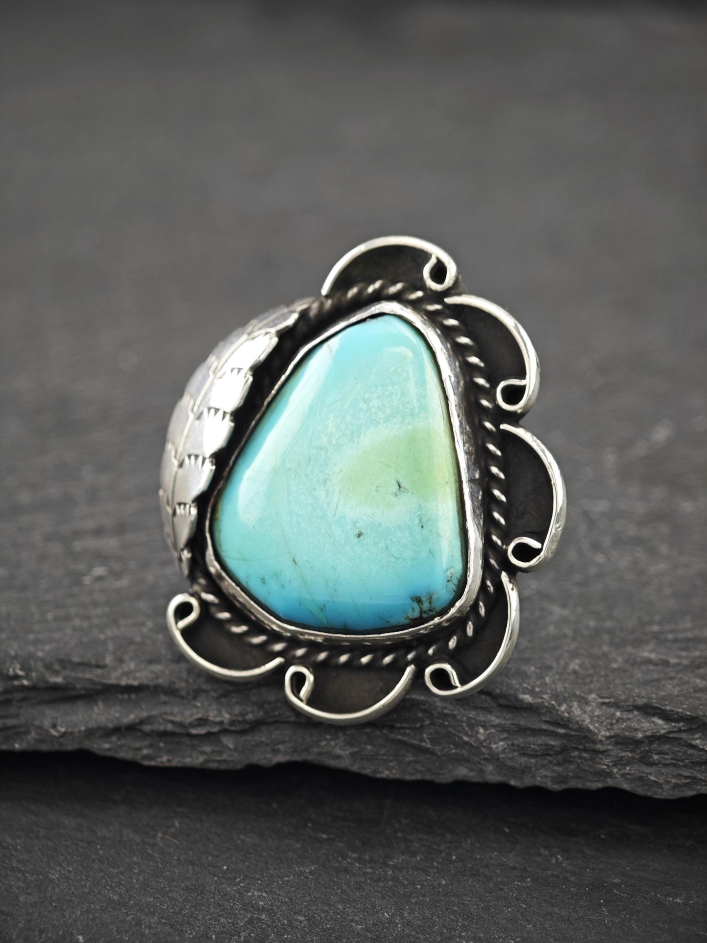 Native American Turquoise Ring Sterling Silver