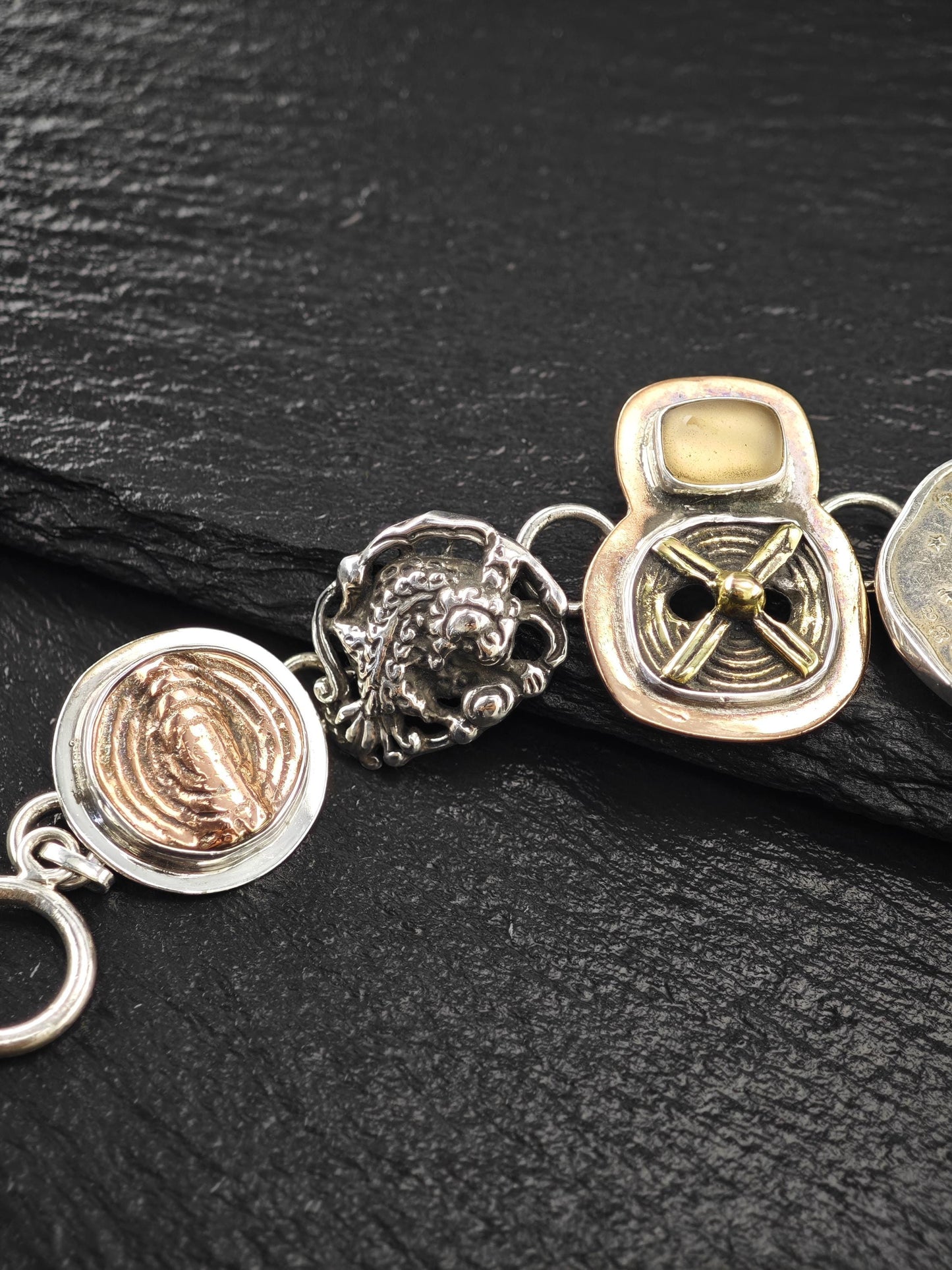 AKR Zodiac, Mix Metal Sterling Silver Bracelet
