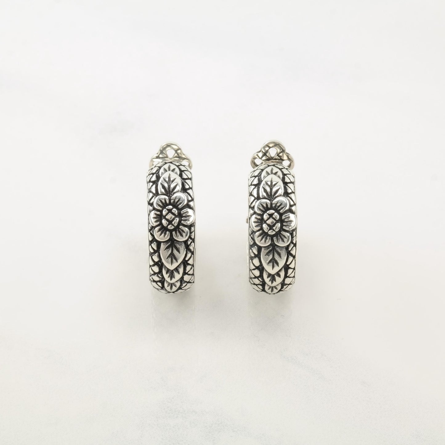 Vintage Stephen Dweck Sterling Silver Clip On/Hoop Earrings