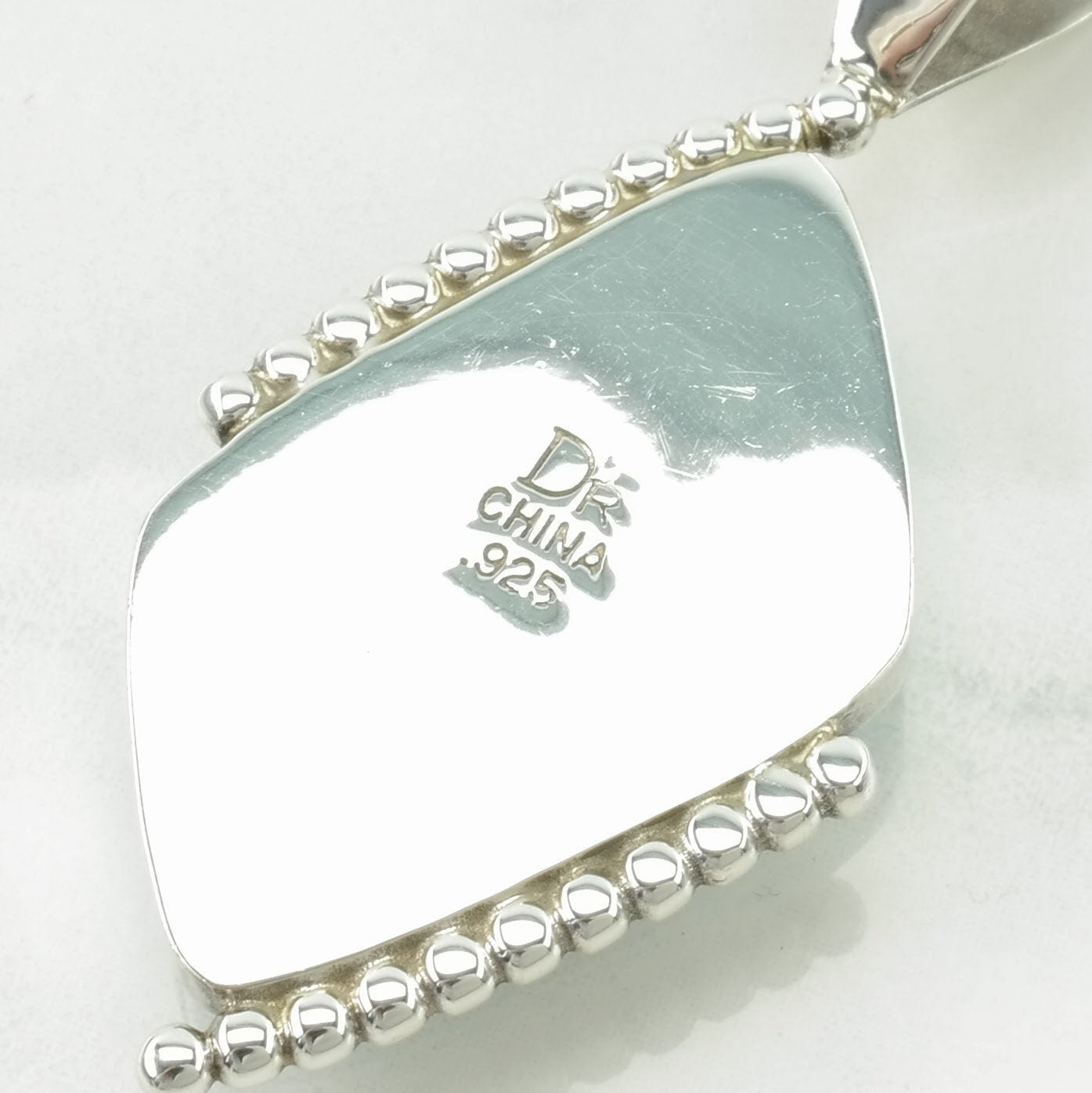Vintage DTR Larimar Sterling Silver Pendant