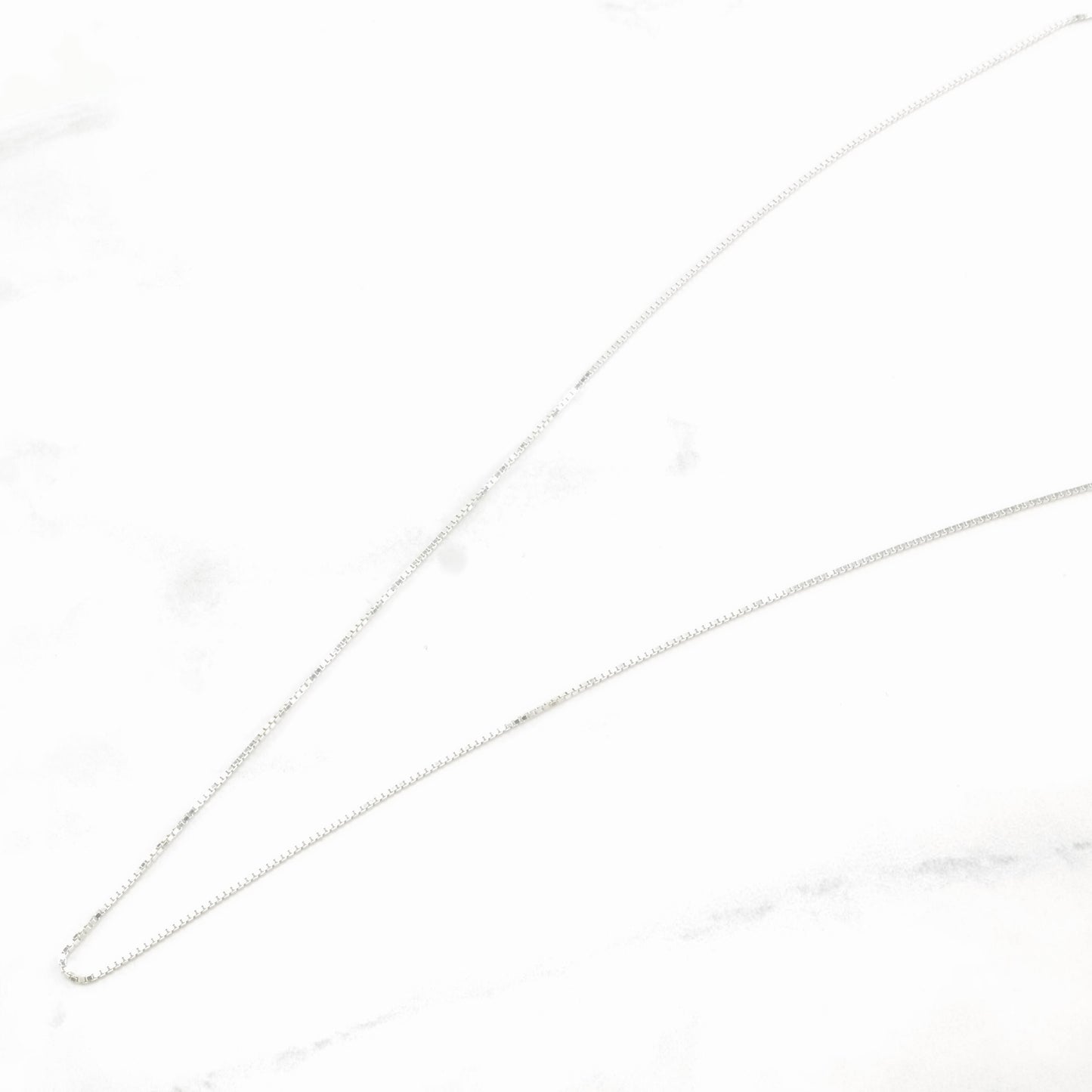 Vintage Sterling Silver 1 mm Link 20 Inch Necklace