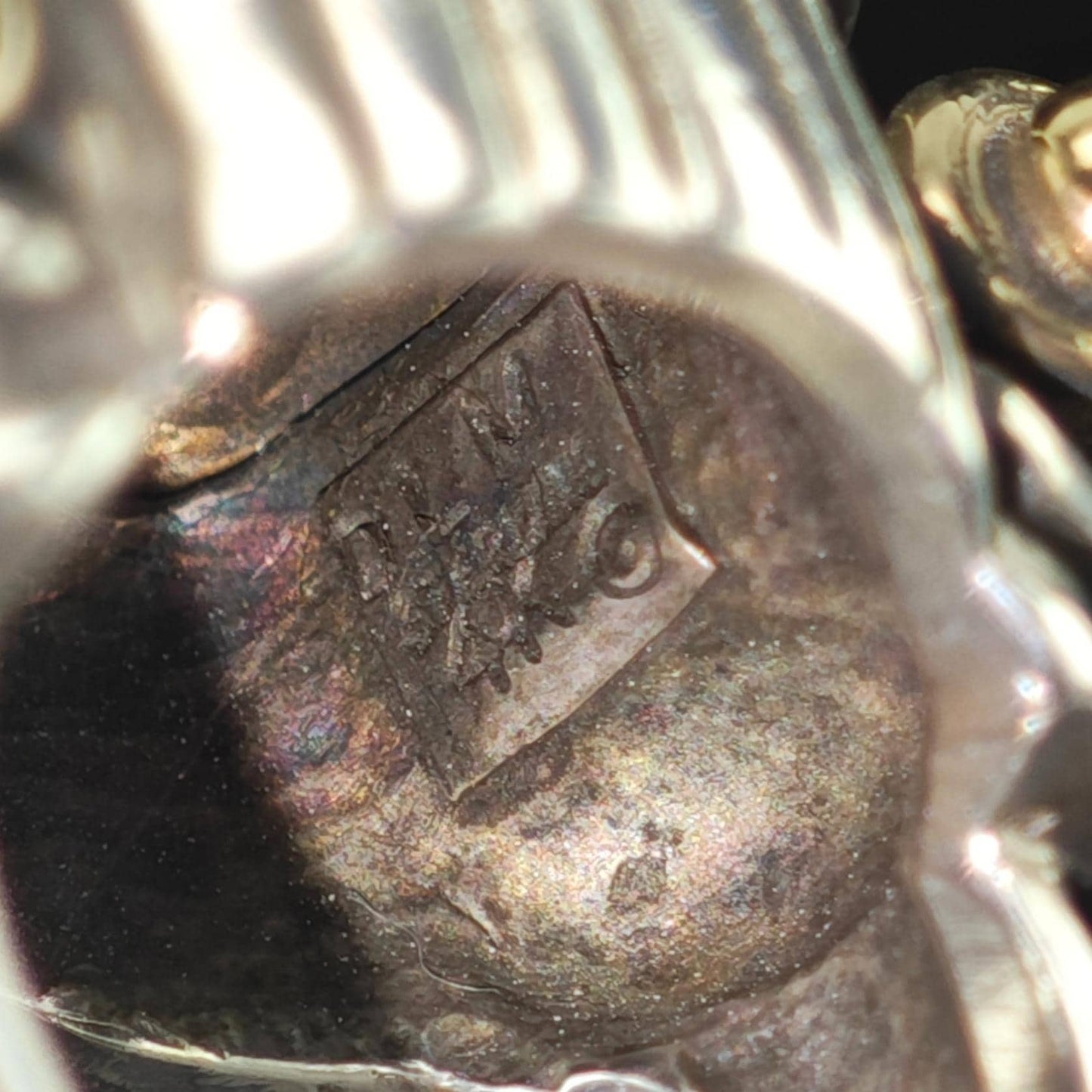 Dian Malouf Dome 14K Gold Accent Ring Sterling Silver