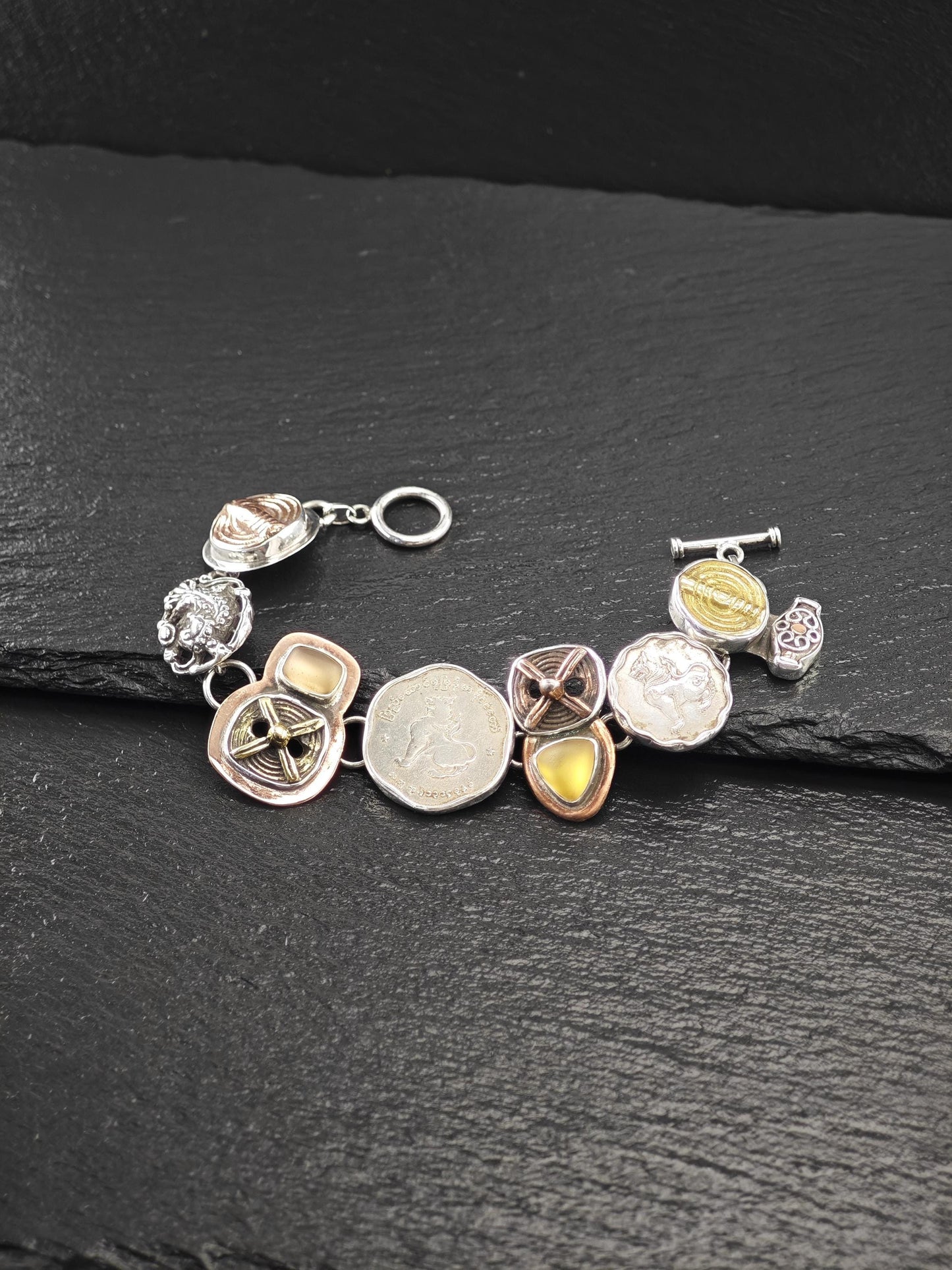 AKR Zodiac, Mix Metal Sterling Silver Bracelet