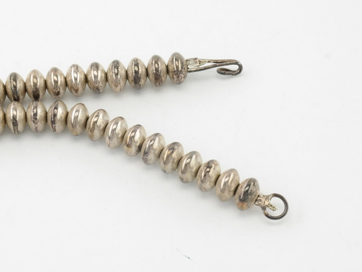 Vintage Tim Guerro Sterling Silver necklace Blue Triple Turquoise stones Hogan Beads