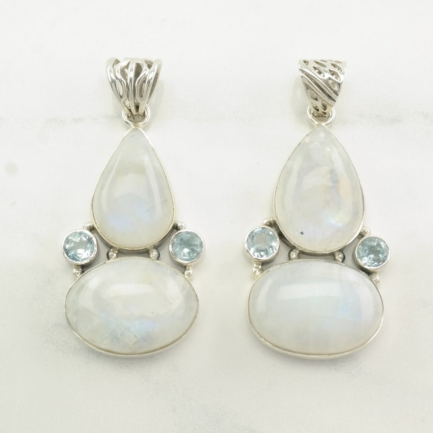 Choice of Vintage Moonstone, Topaz Sterling Silver Pendant