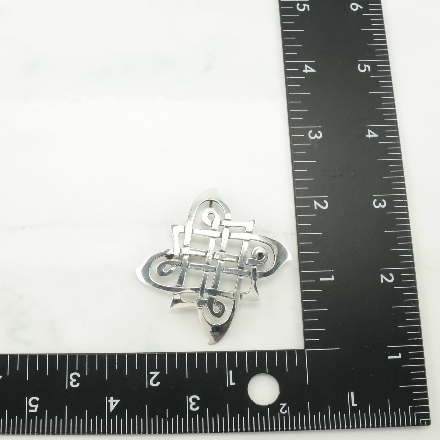 Artisan Celtic Knot Sterling Silver Pendant P2568