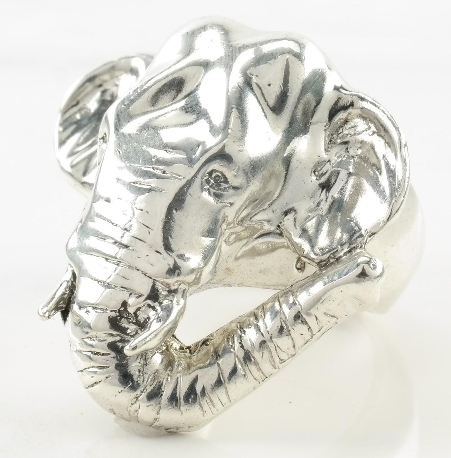 Vintage Medici Silver Ring Elephant Sterling Size 6 1/2