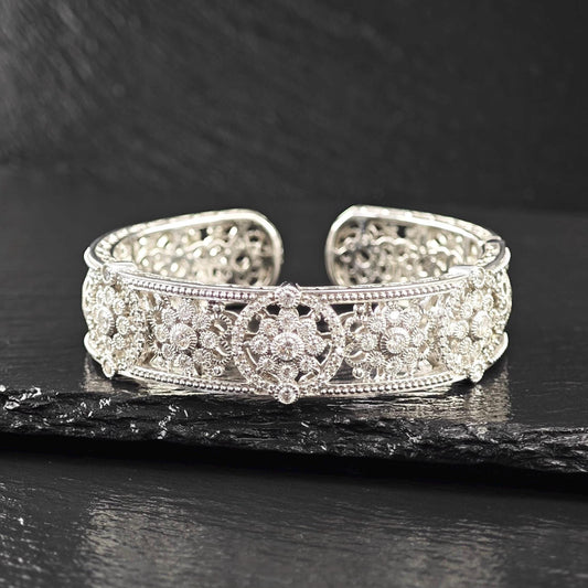 Judith Ripka, DQCZ Bracelet Sterling Silver