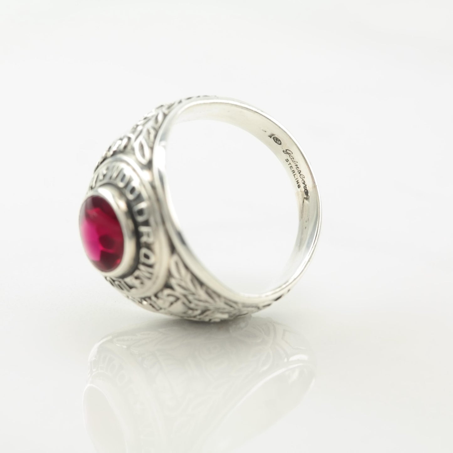 1960 Woodrow Highschool Sterling Silver Ring Size 9 1/4