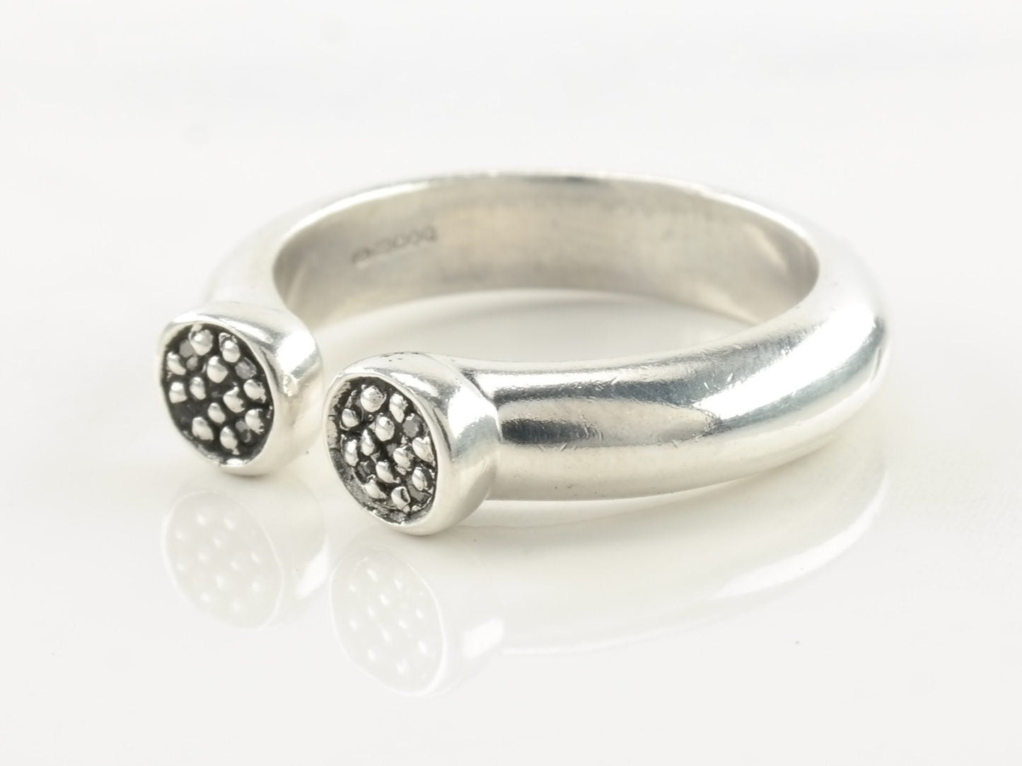 Vintage Links of London Silver Ring Studded Sterling Size 5 3/4