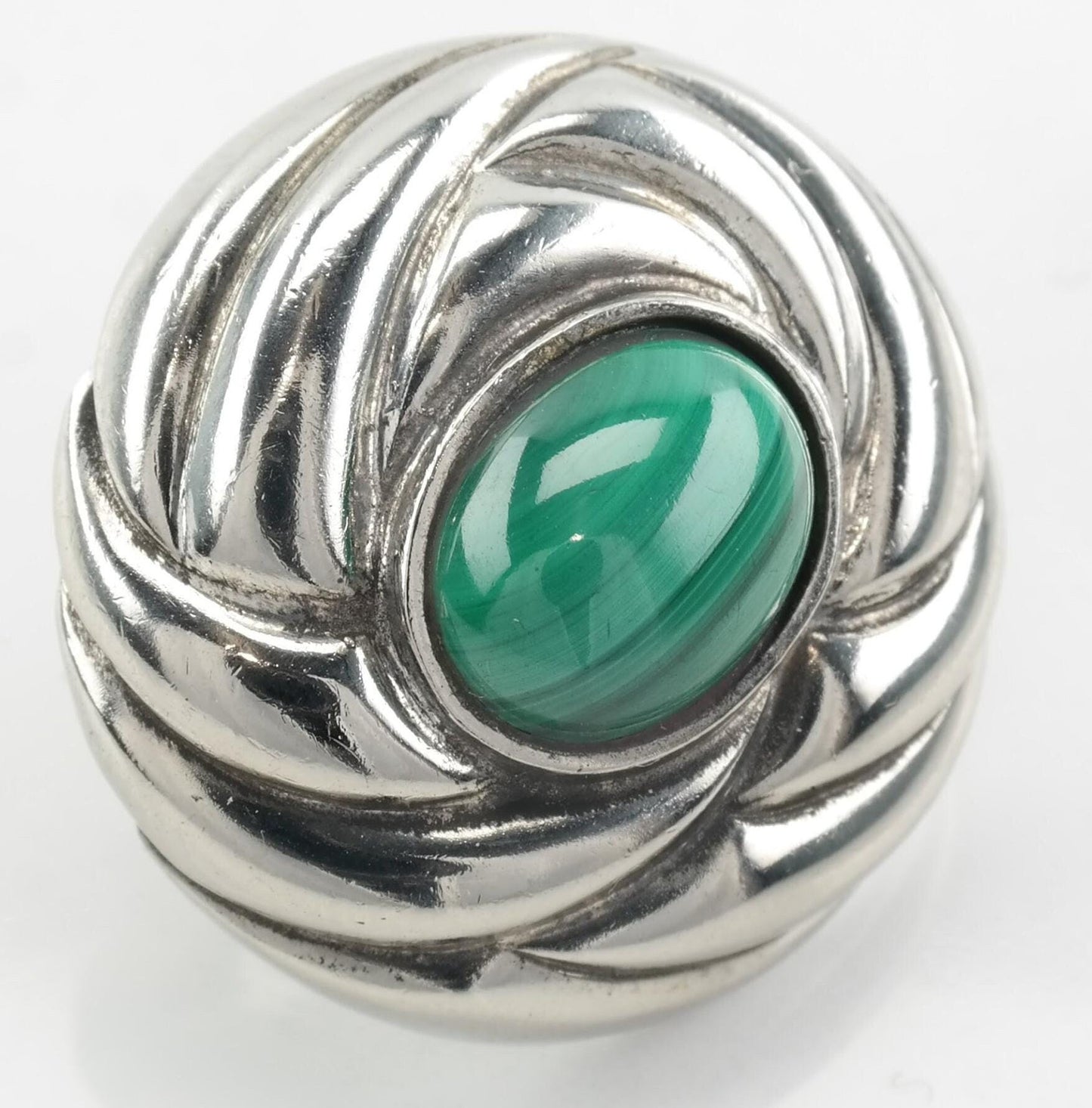 Single Earring Tiffany & Co Sterling Silver Malachite Clip on