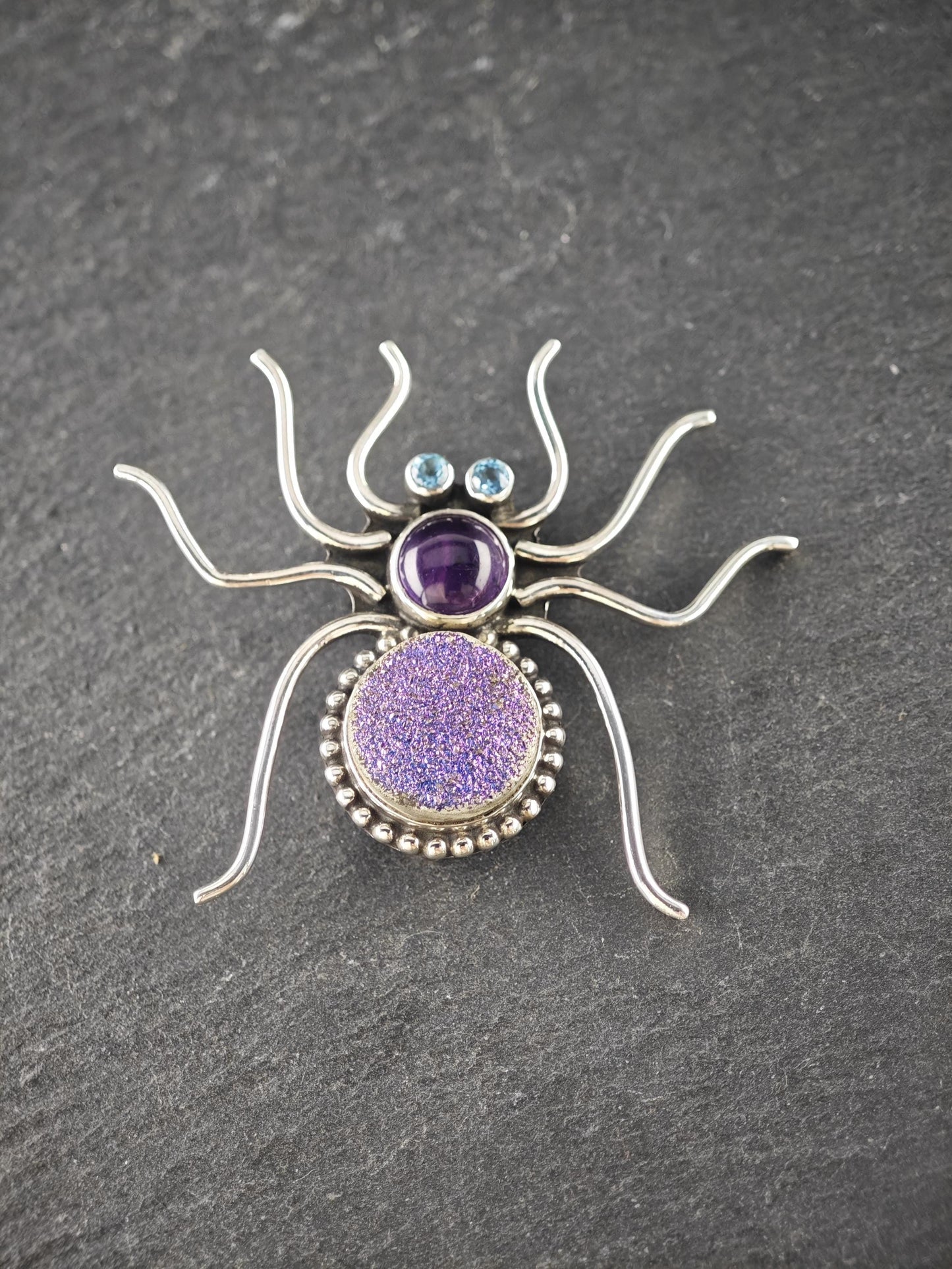 Nicky Butler Sterling Silver Spider Brooch