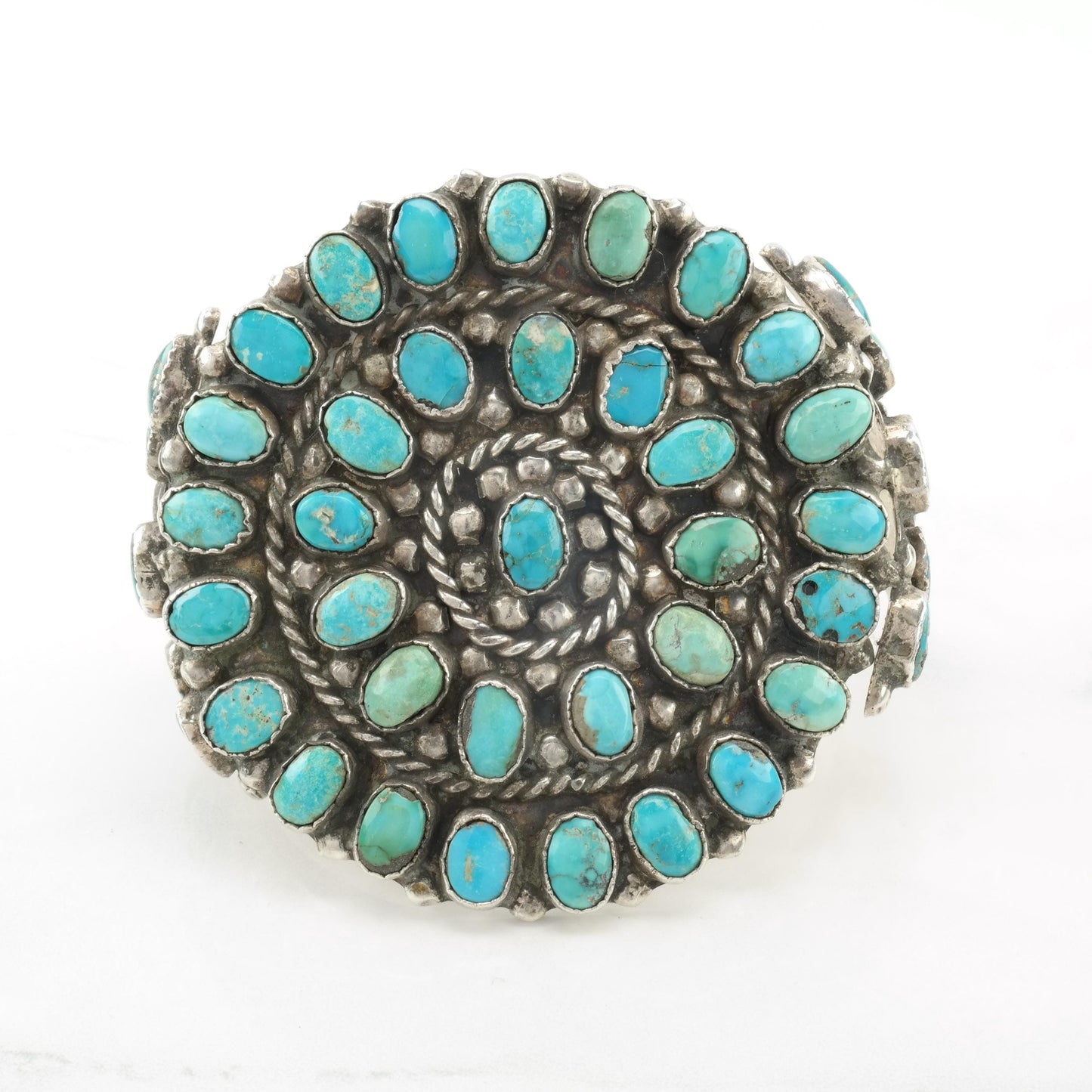 Vintage Old Pawn, Native American Sterling Silver Cuff Bracelet