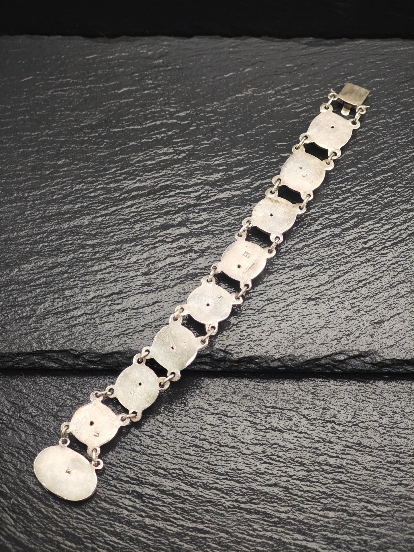 Tsar Alexander Russian 84, Niello Bracelet Sterling Silver