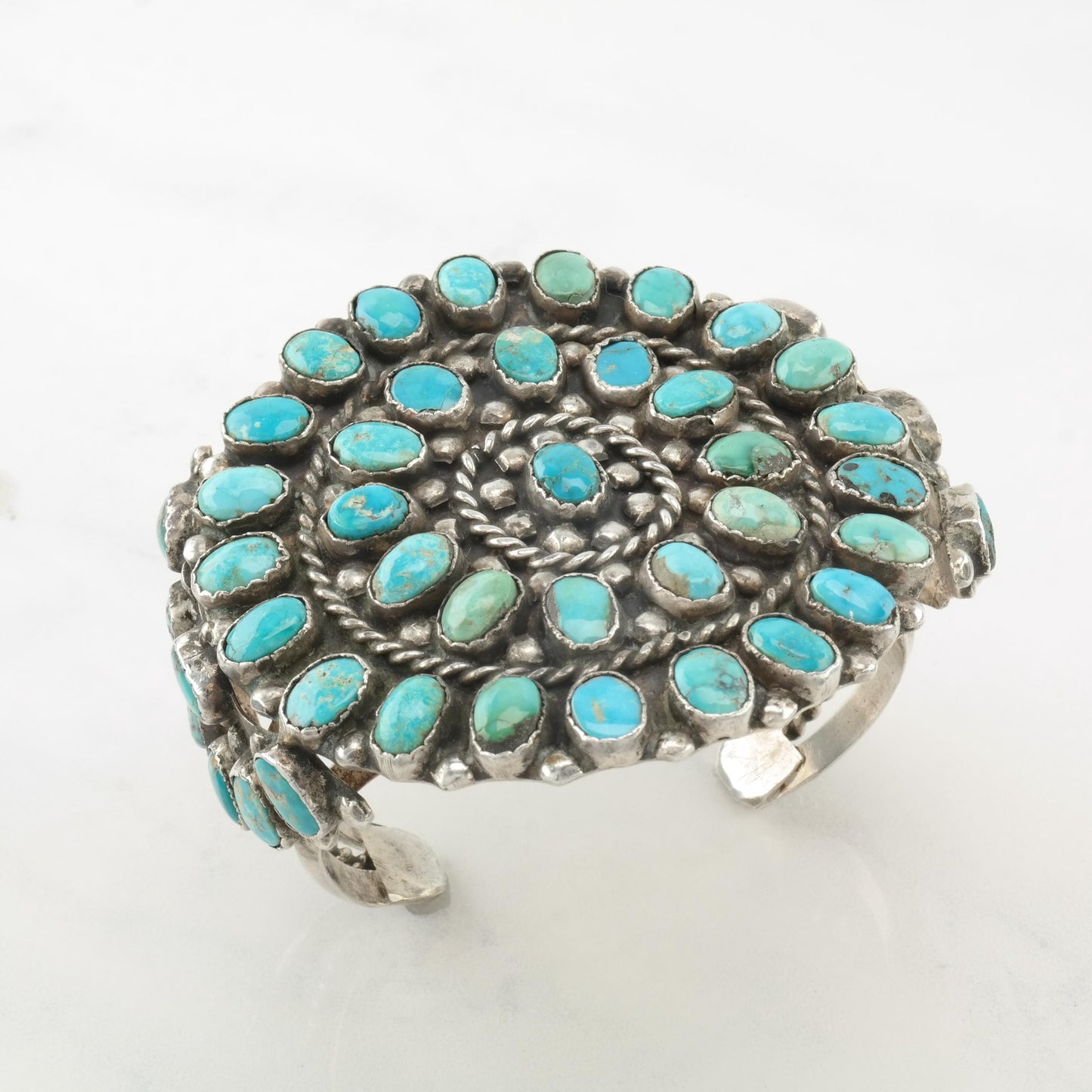 Vintage Old Pawn, Native American Sterling Silver Cuff Bracelet