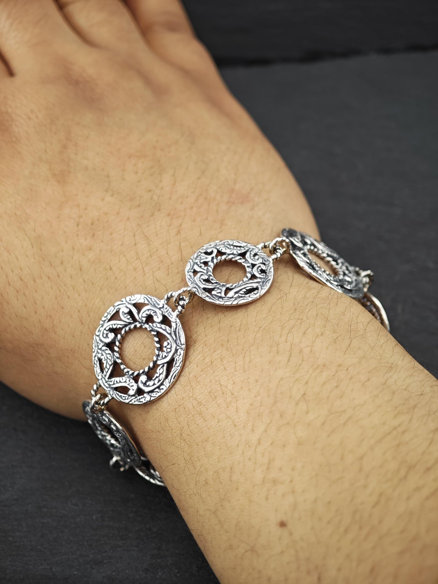 Vintage Carolyn Pollack Rodeo Romance Toggle Bracelet