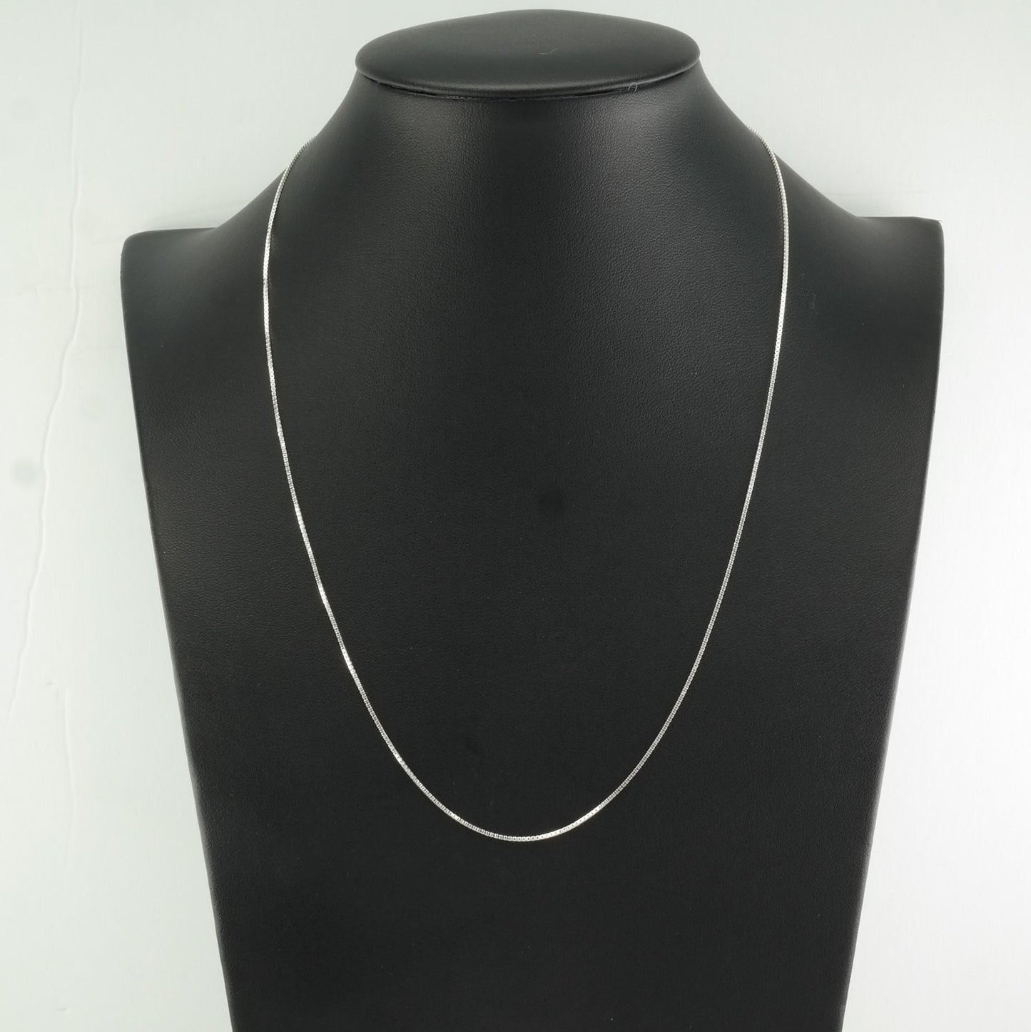 Vintage Sterling Silver 1 mm Link 20 Inch Necklace