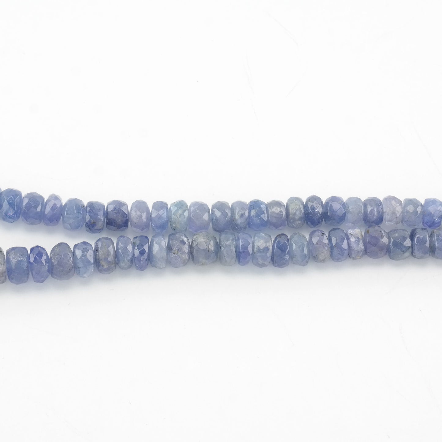 Vintage DTR Sterling Silver Opaque Tanzanite Faceted Necklace
