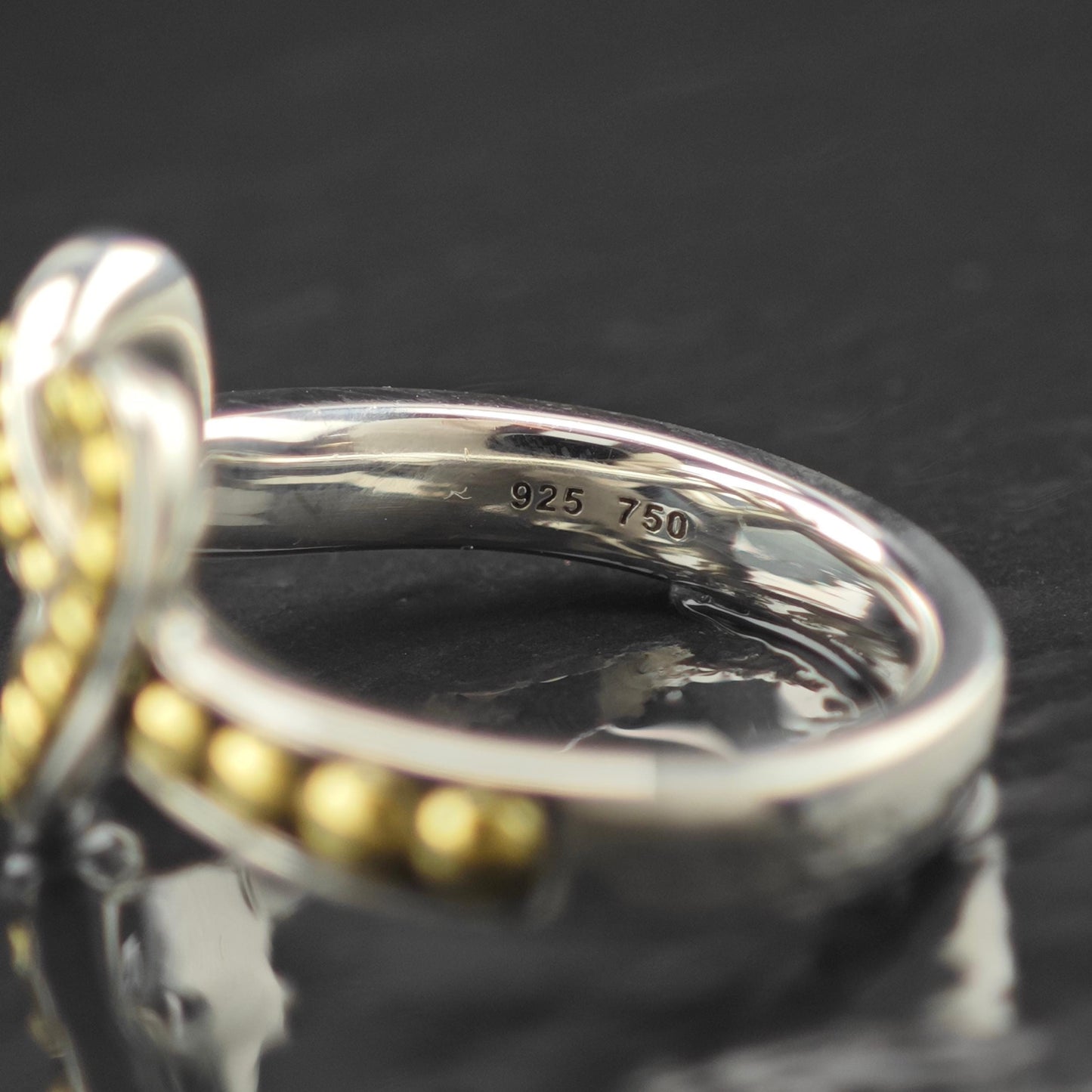 Lagos 18K Gold Accent Heart Ring Sterling Silver