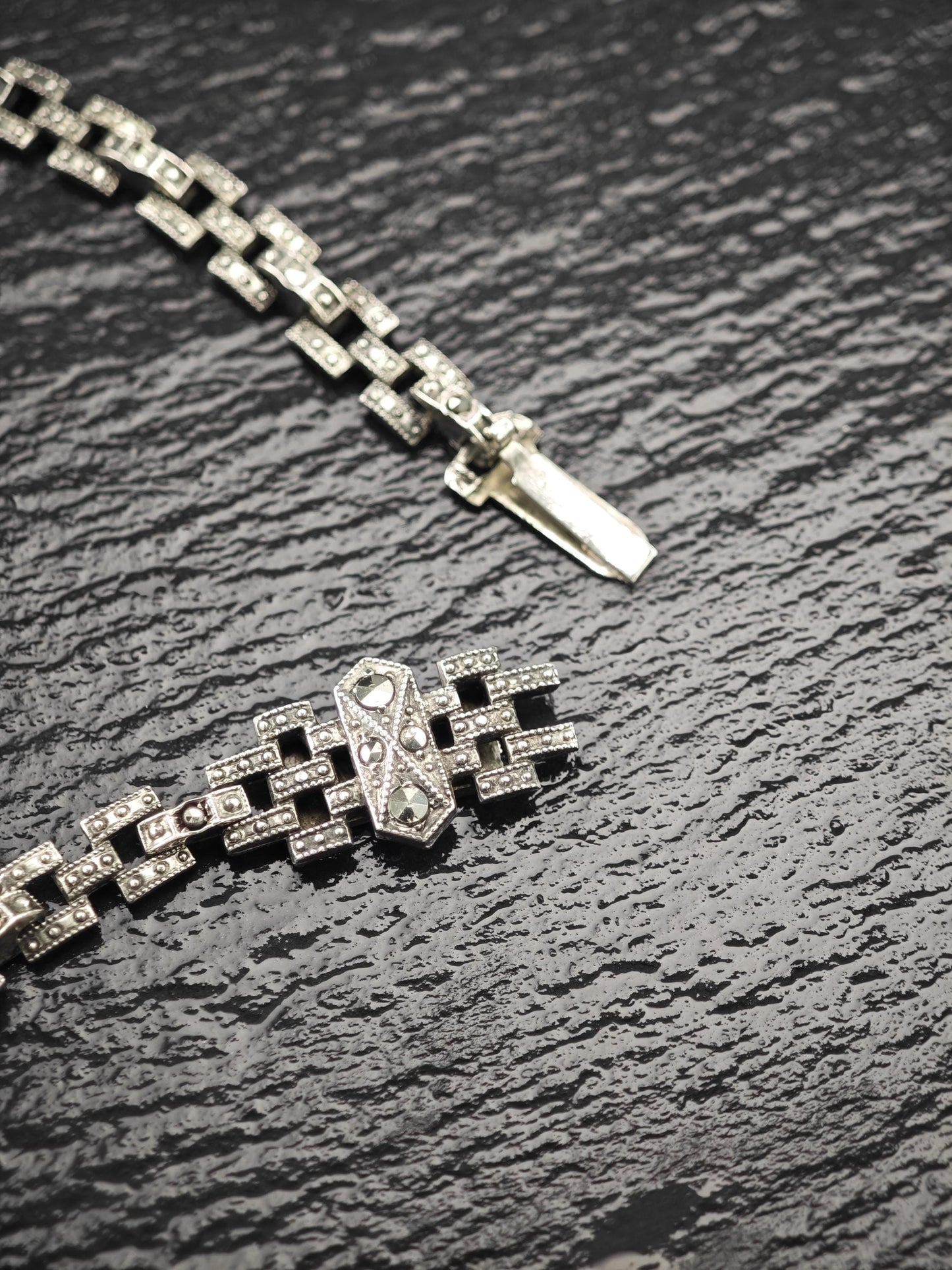 Art Deco Necklace Sterling Silver N2484