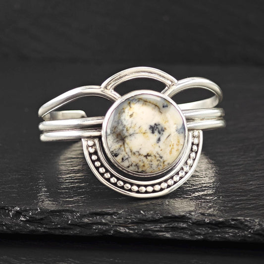 Karnes Stinson Agate Cuff Bracelet Sterling Silver