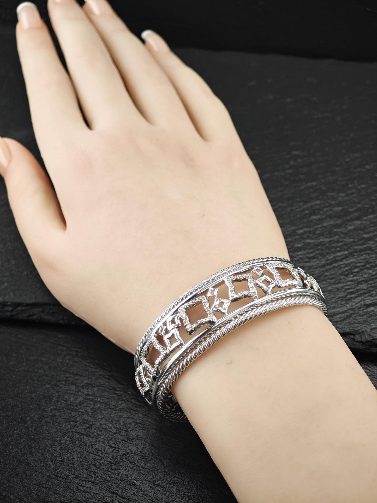 David Yurman Cuff Bracelet Sterling Silver