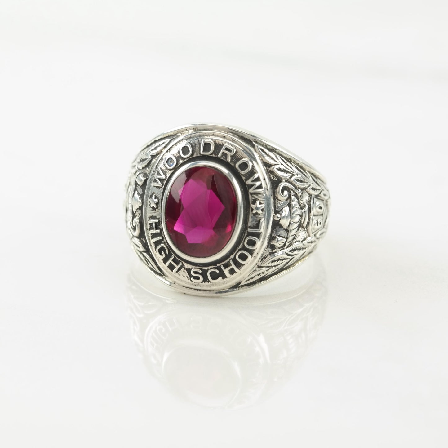 1960 Woodrow Highschool Sterling Silver Ring Size 9 1/4