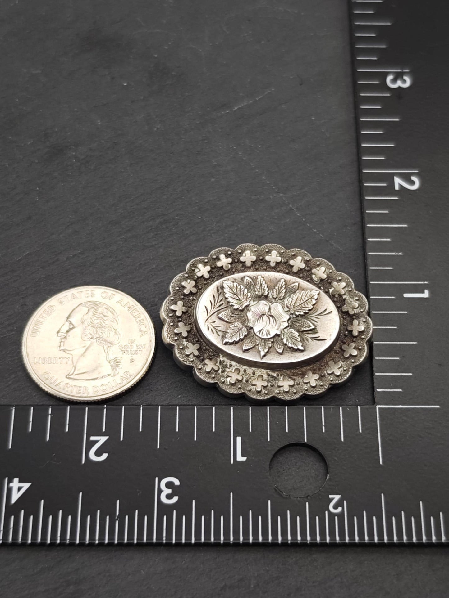 Vintage Victorian, English Brooch Sterling Silver