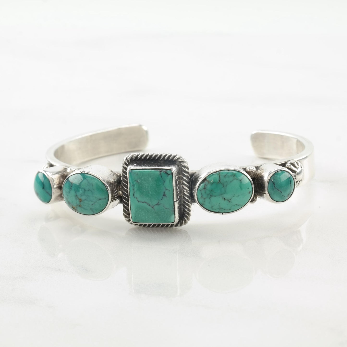 Vintage Navajo Sterling Silver Cuff Bracelet