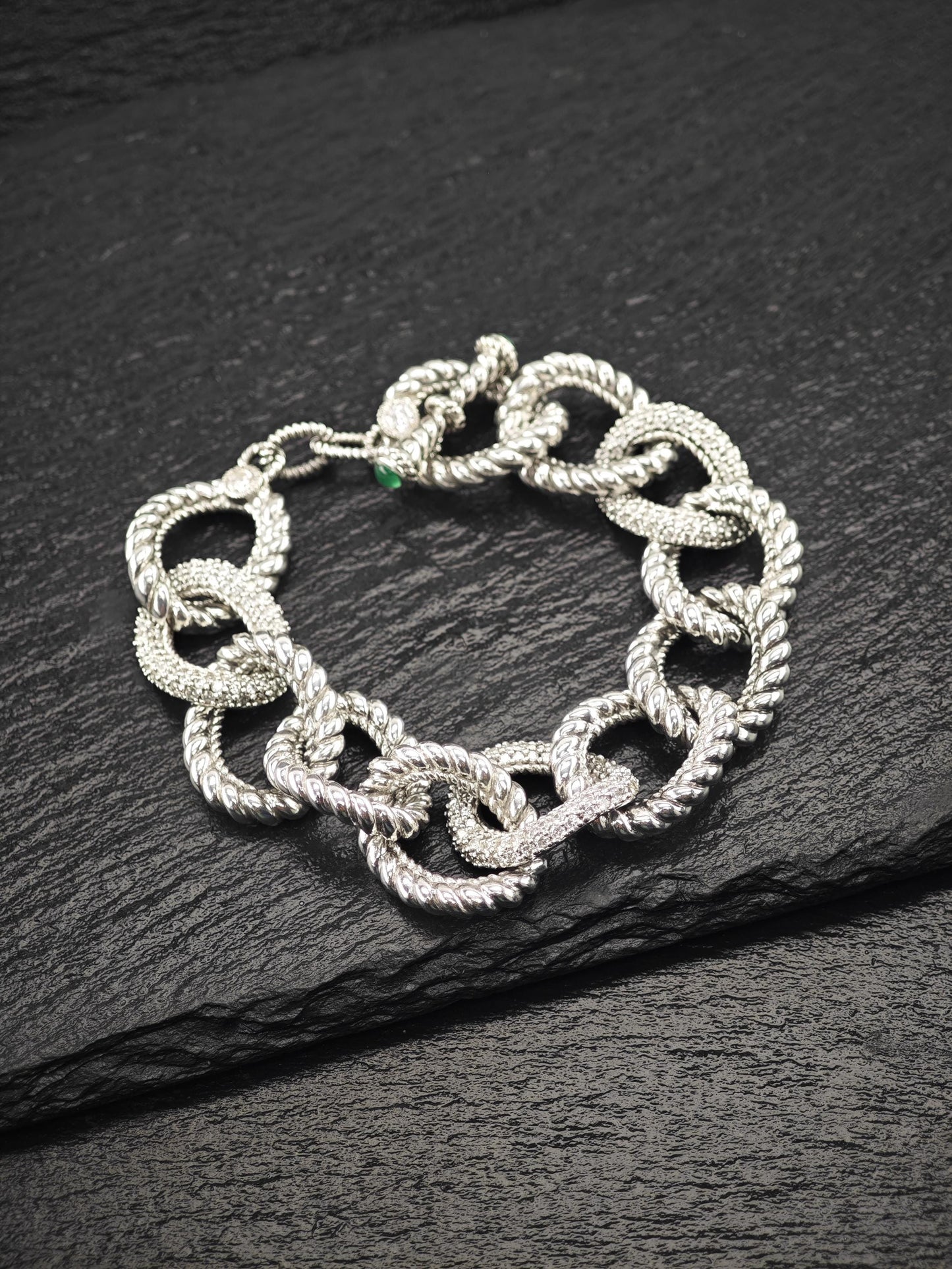 Vintage Judith Ripka Bracelet Sterling Silver