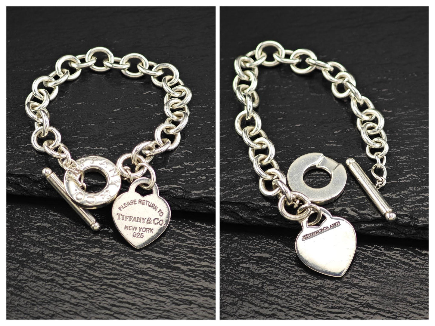 Choice of Tiffany Curb Link Tag Bracelets, Sterling Silver