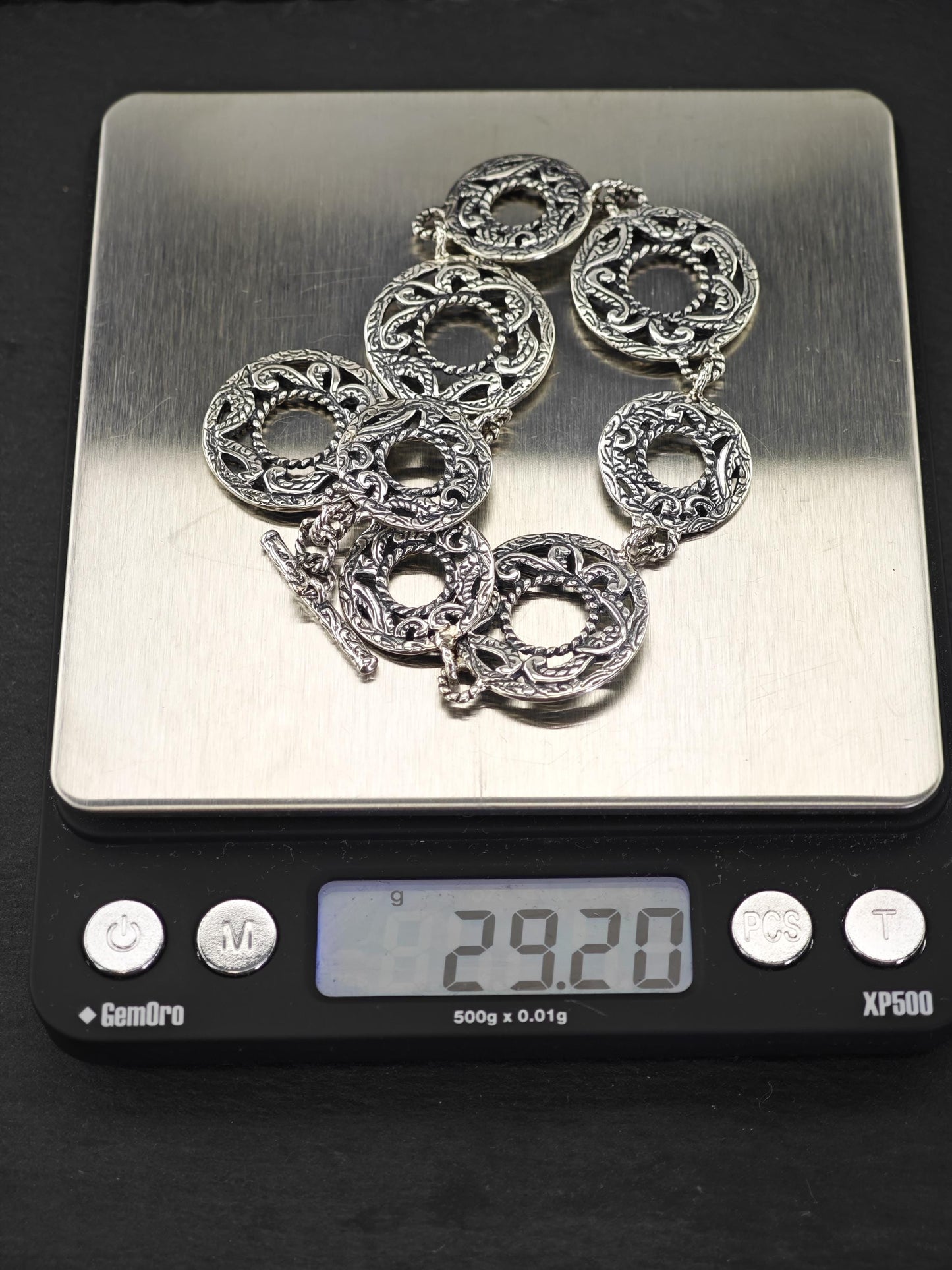 Vintage Carolyn Pollack Rodeo Romance Toggle Bracelet