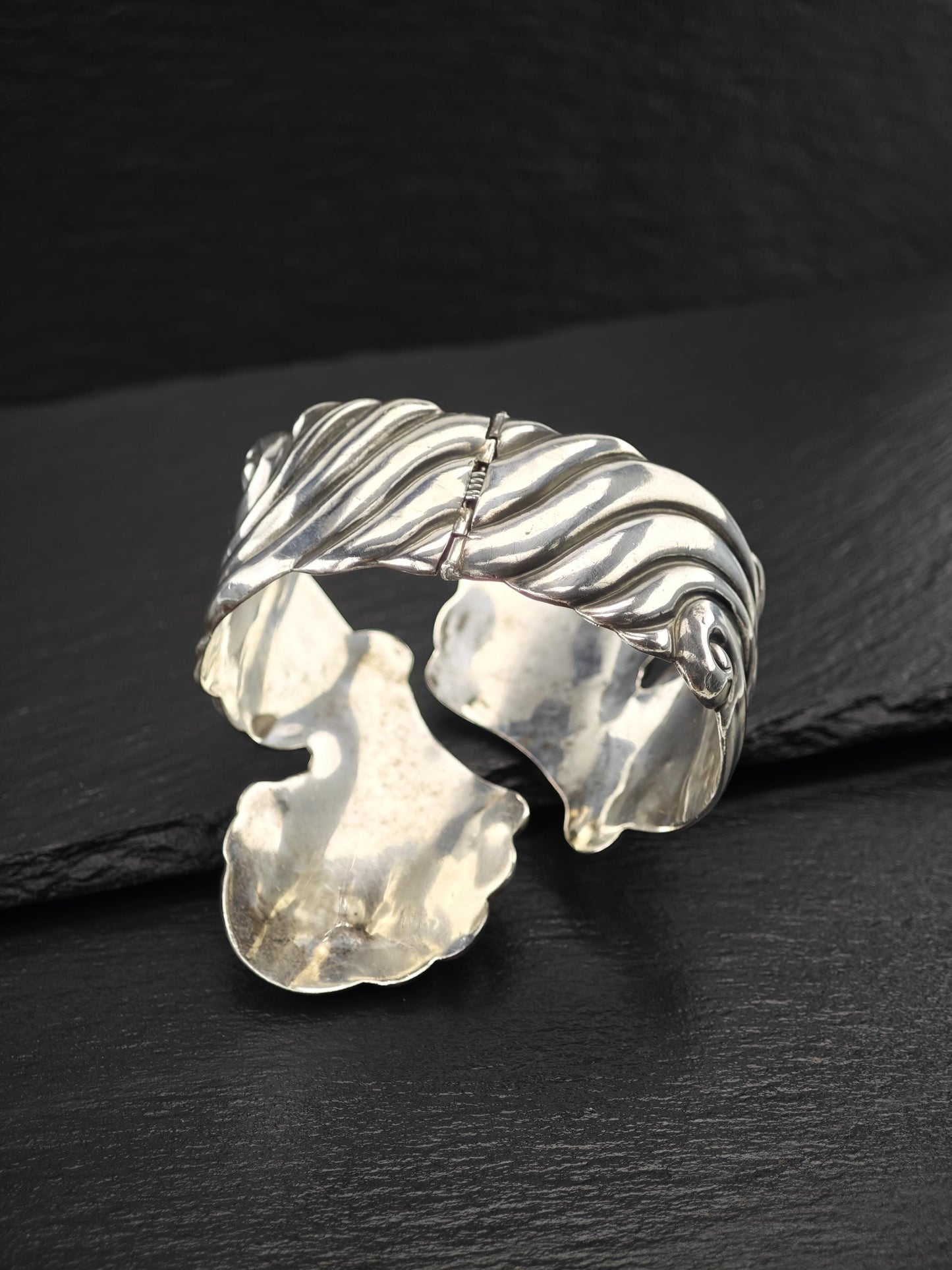 Taxco, Gomez Clamper Cuff Bracelet Sterling Silver