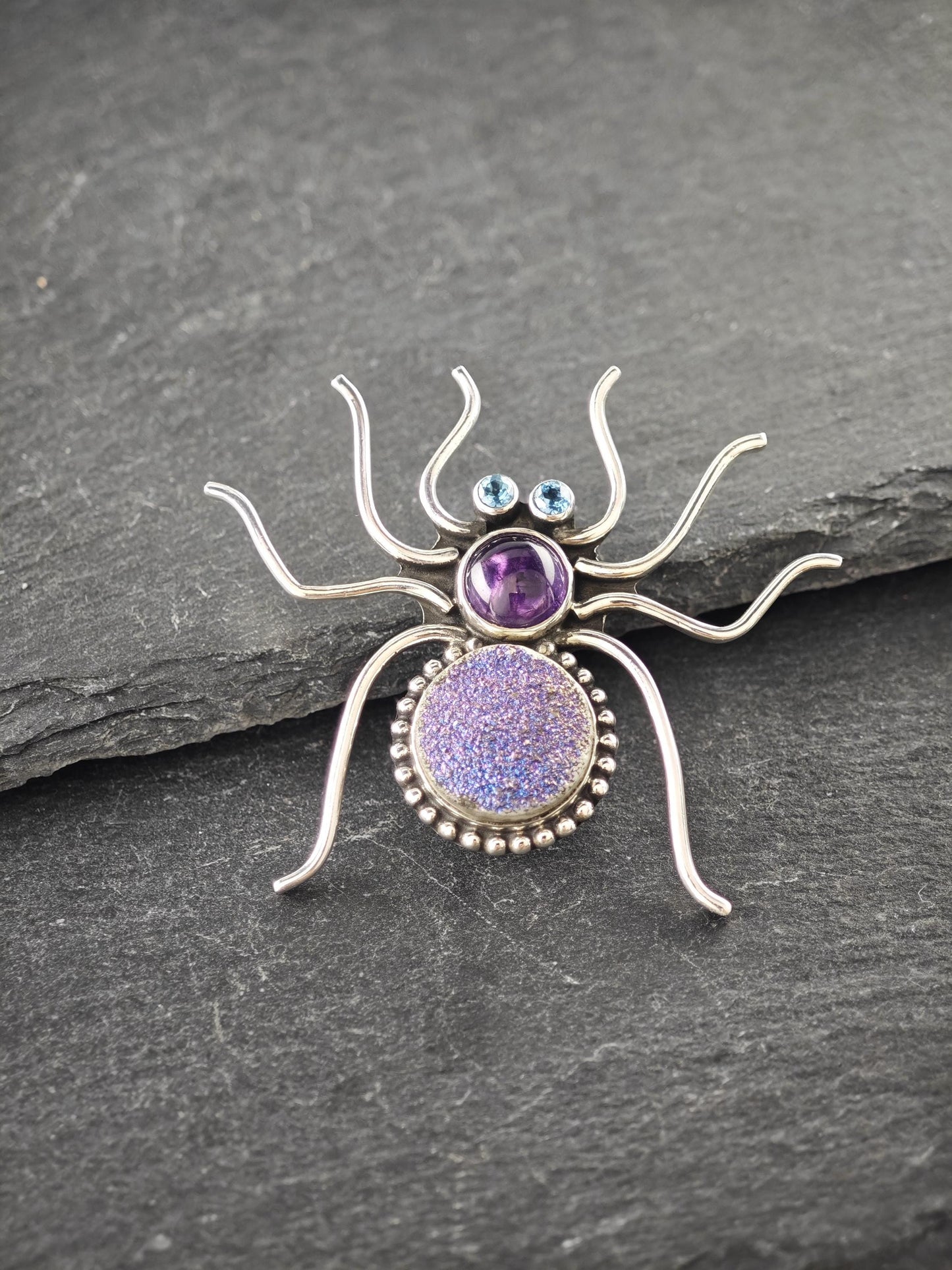 Nicky Butler Sterling Silver Spider Brooch