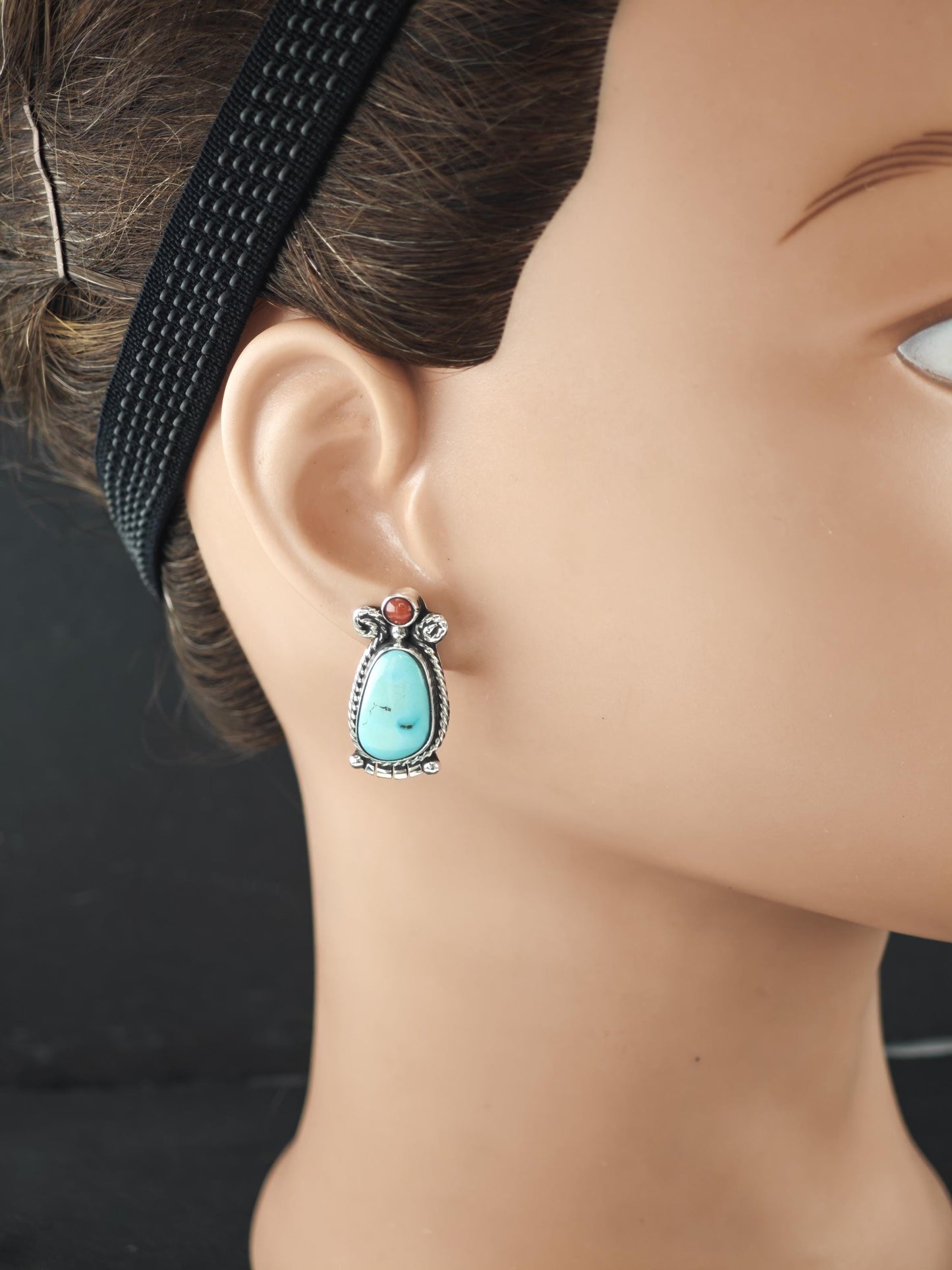 Choice of Native American, Kidney Wire/Stud Earrings Sterling Silver