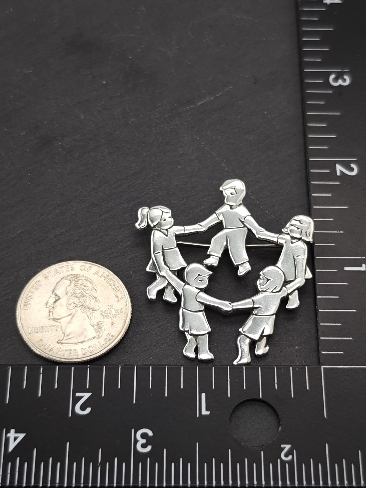 James Avery Ring Around The Roise Brooch Sterling Silver