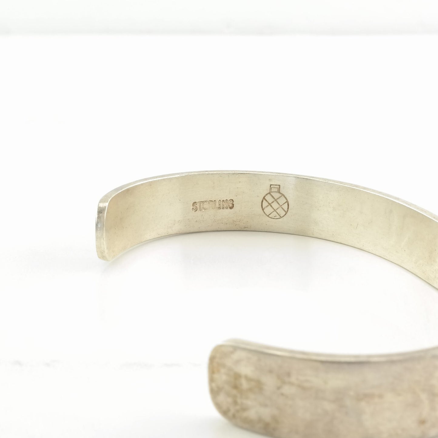 Hopi Sterling Silver Overlay Cuff Bracelet, Willie Archie Talahaftewa, Shades of the West