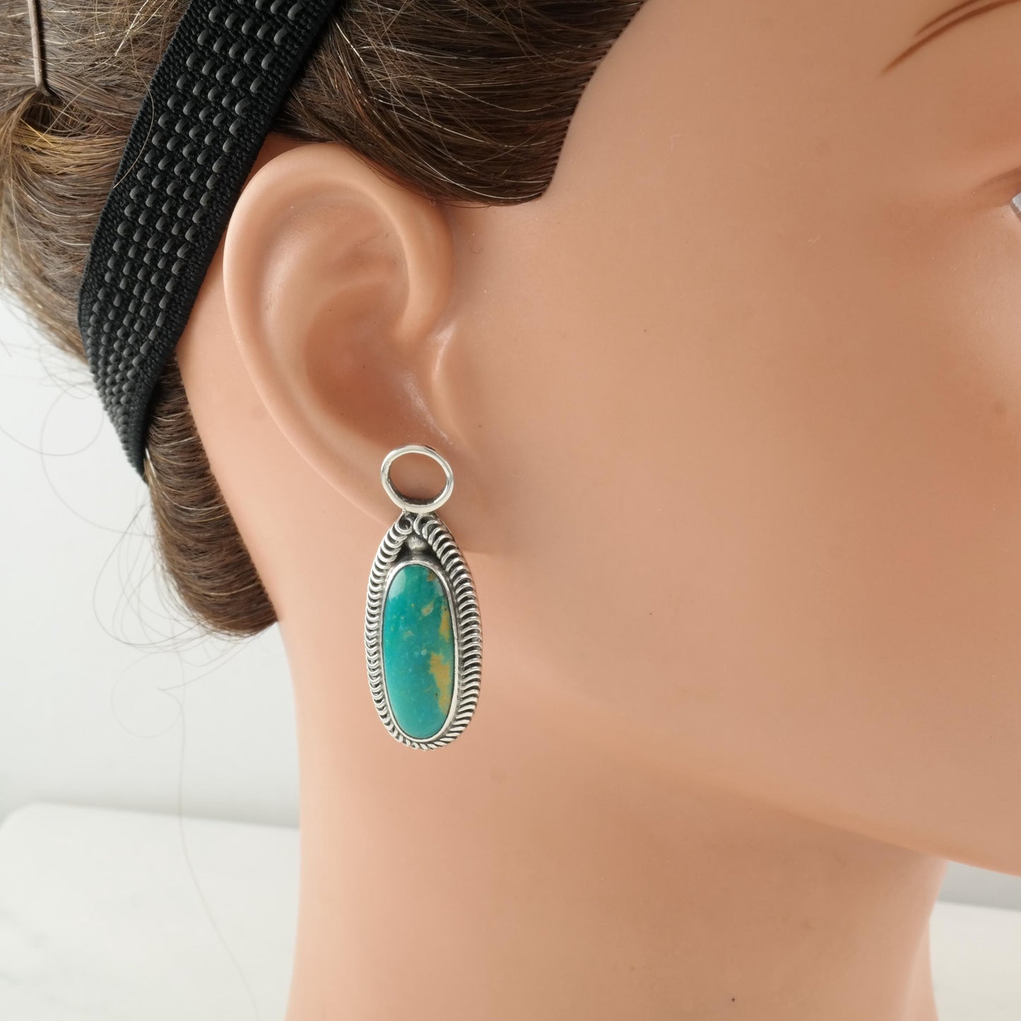 Vintage Modernist Sterling Silver Stud Earrings