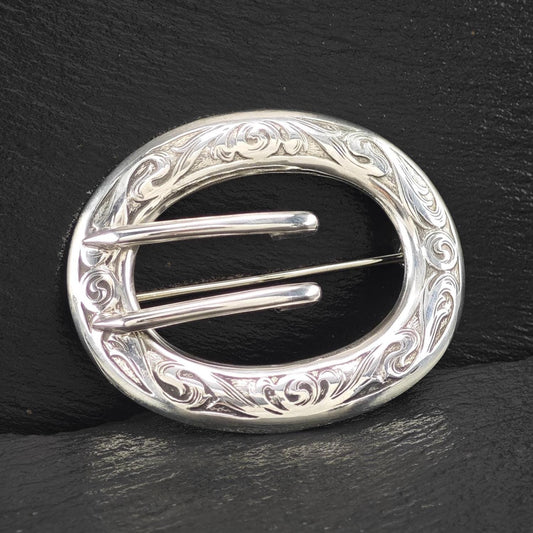 Antique Kerr Art Nouveau, Sash Buckle Sterling Silver
