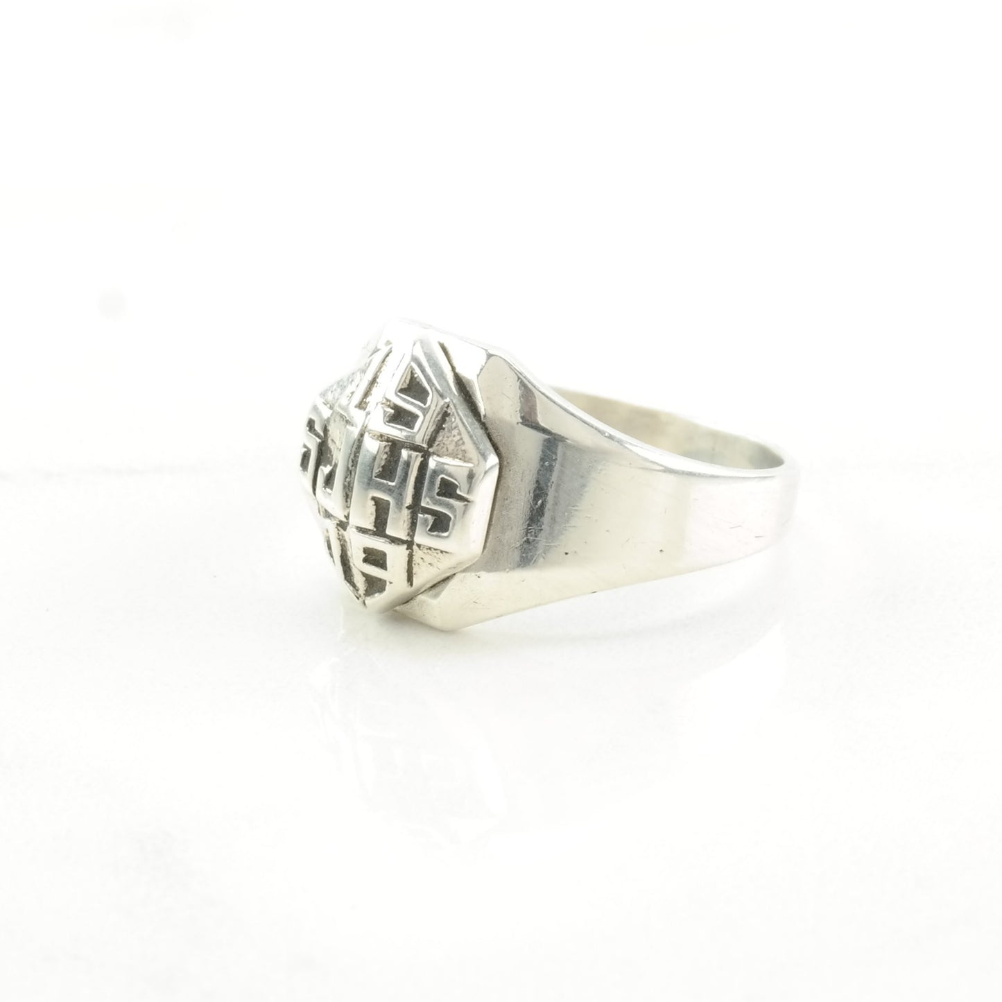 Vintage Art Deco Silver Class Ring 1919 Sterling Size 4 1/2