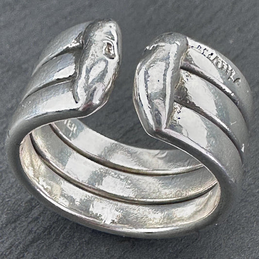 3 Strand Band Sterling Silver Ring Size 8