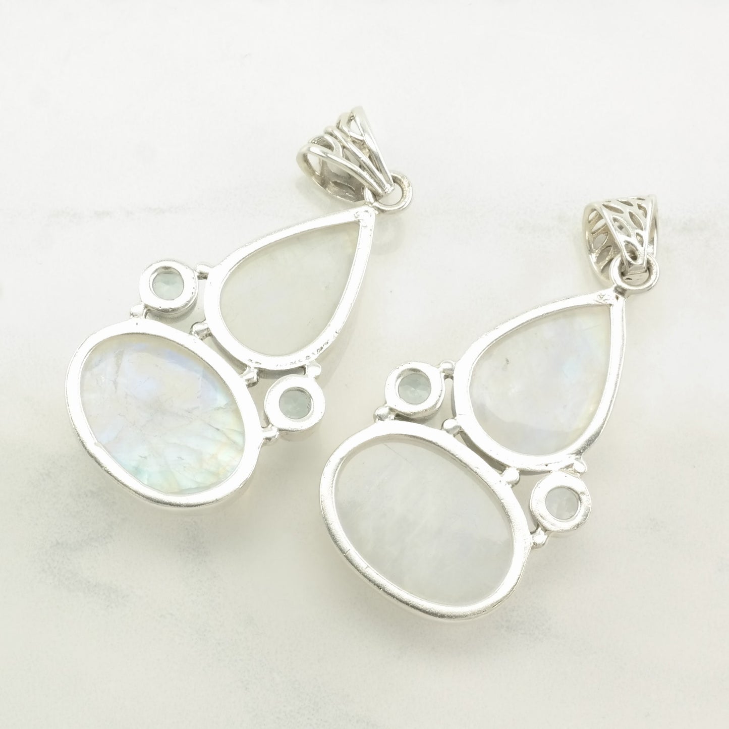 Choice of Vintage Moonstone, Topaz Sterling Silver Pendant