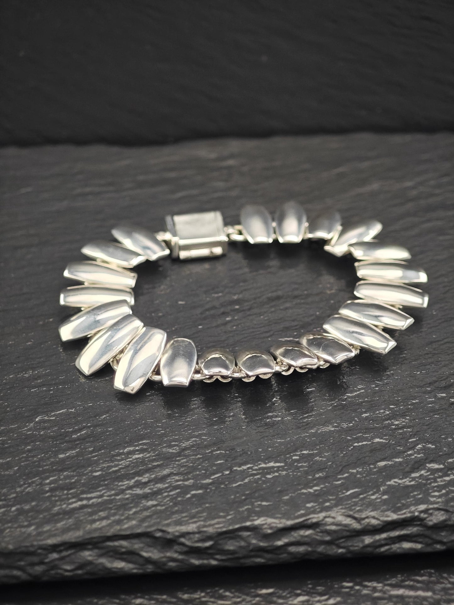 Vintage Taxco, Modernist Bracelet Sterling Silver