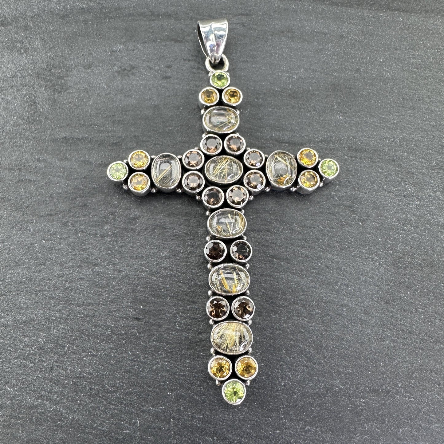 Vintage Nicky Butler Sterling Silver Cross Pendant