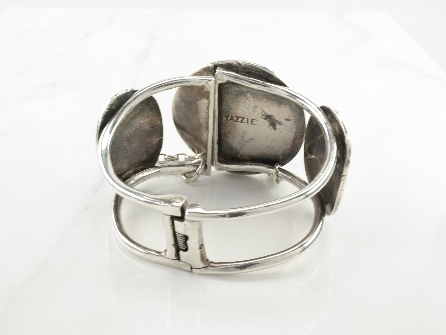 Navajo Turquoise Cuff Bracelet Sterling Silver