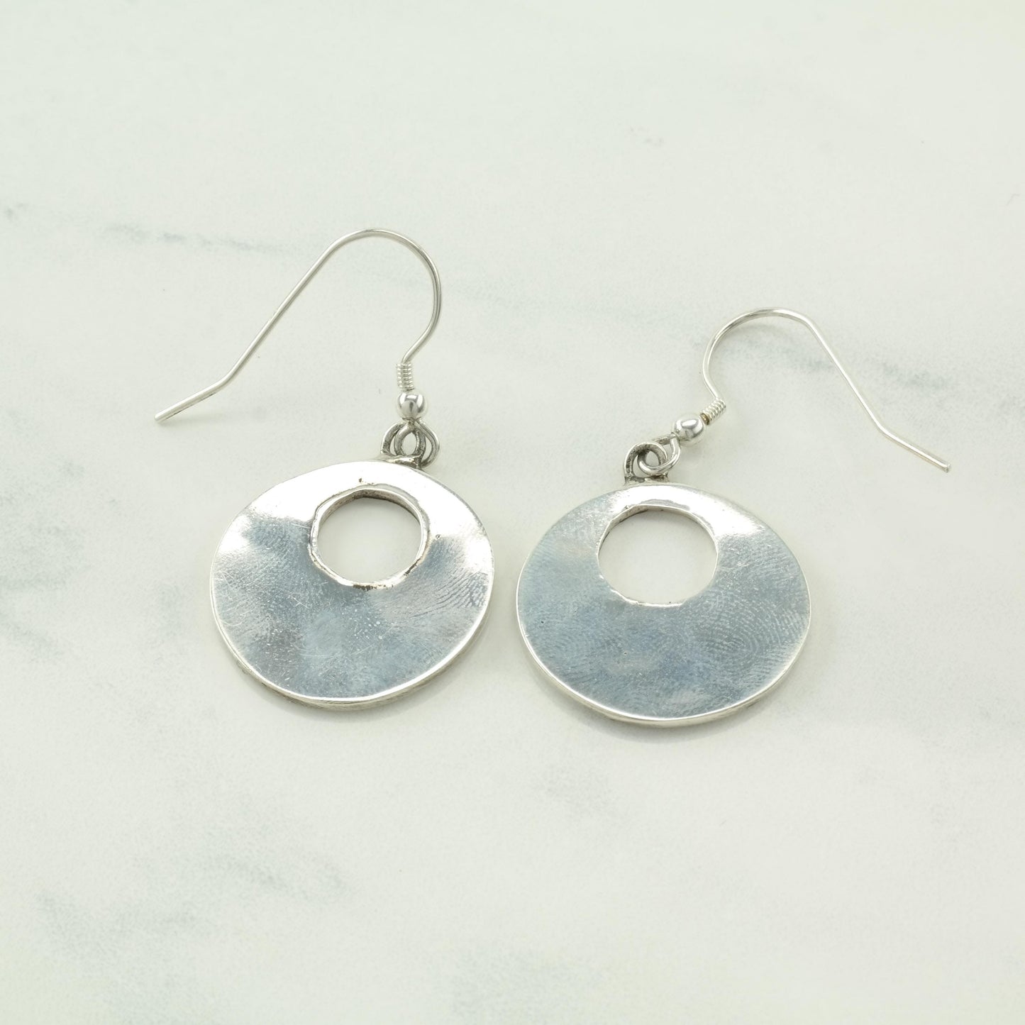 Choice of Vintage Native American Turquoise, Overlay Sterling Silver Fish hook Earrings