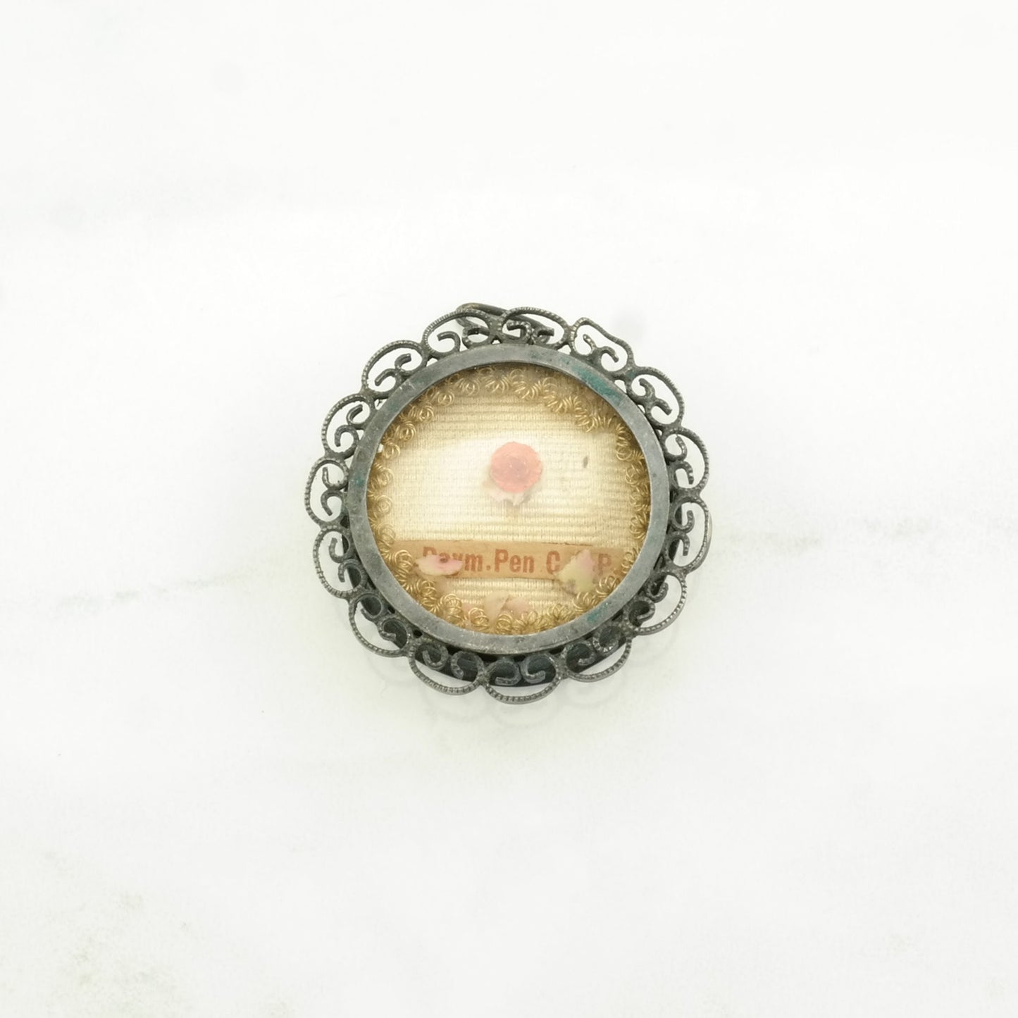 Vintage Holy Relic Catholic Raym.Pen C.O.P Sterling Silver Pendant