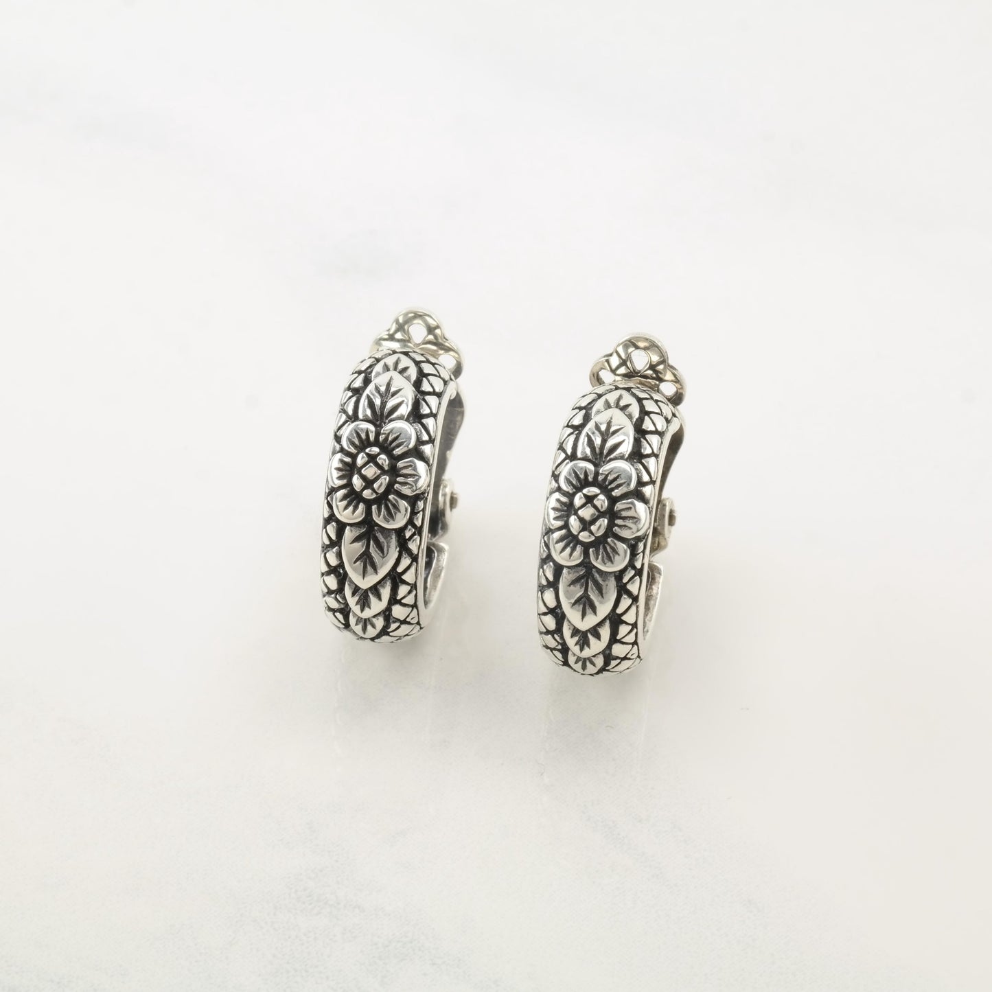 Vintage Stephen Dweck Sterling Silver Clip On/Hoop Earrings